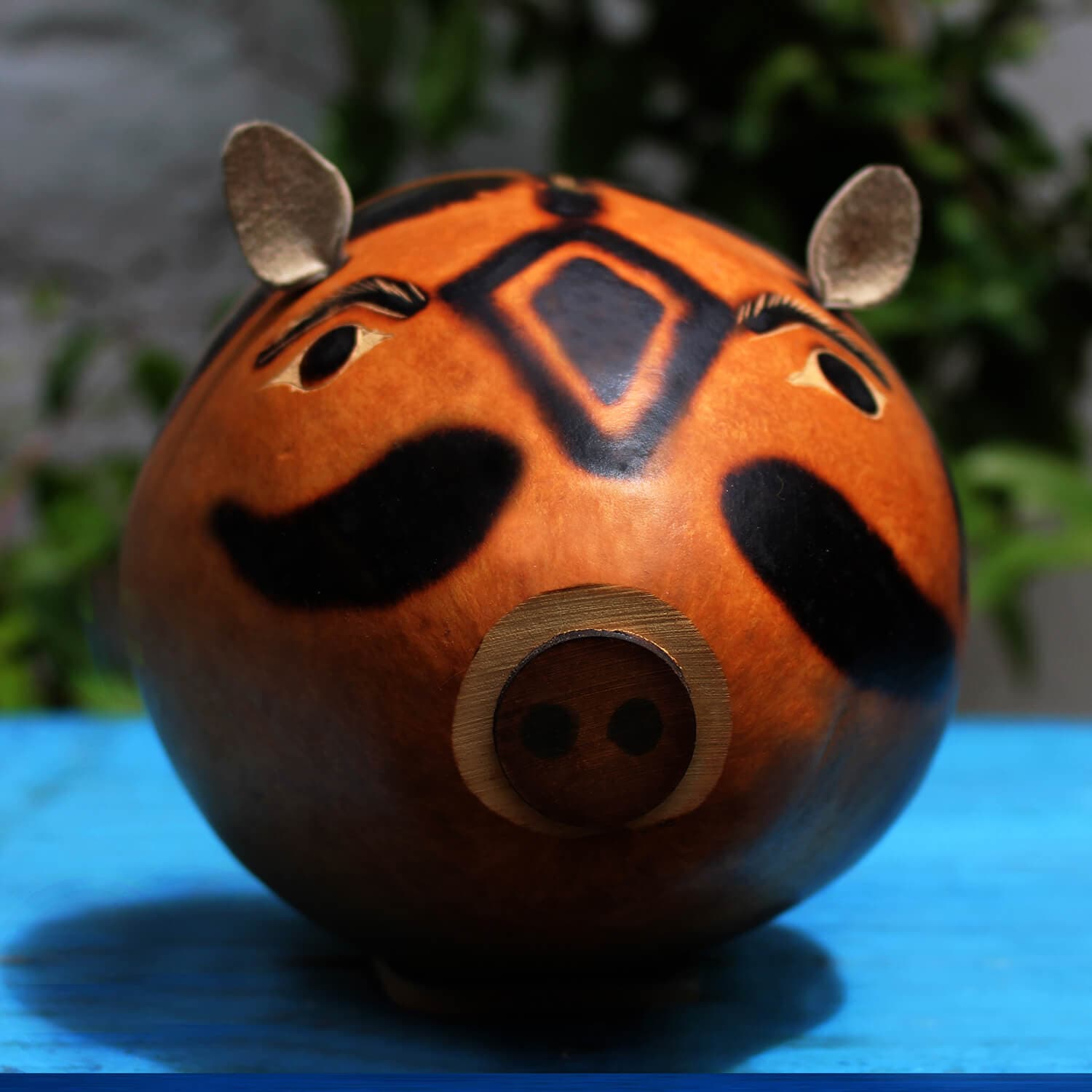 Carved Wild Boar Used as a Money Box