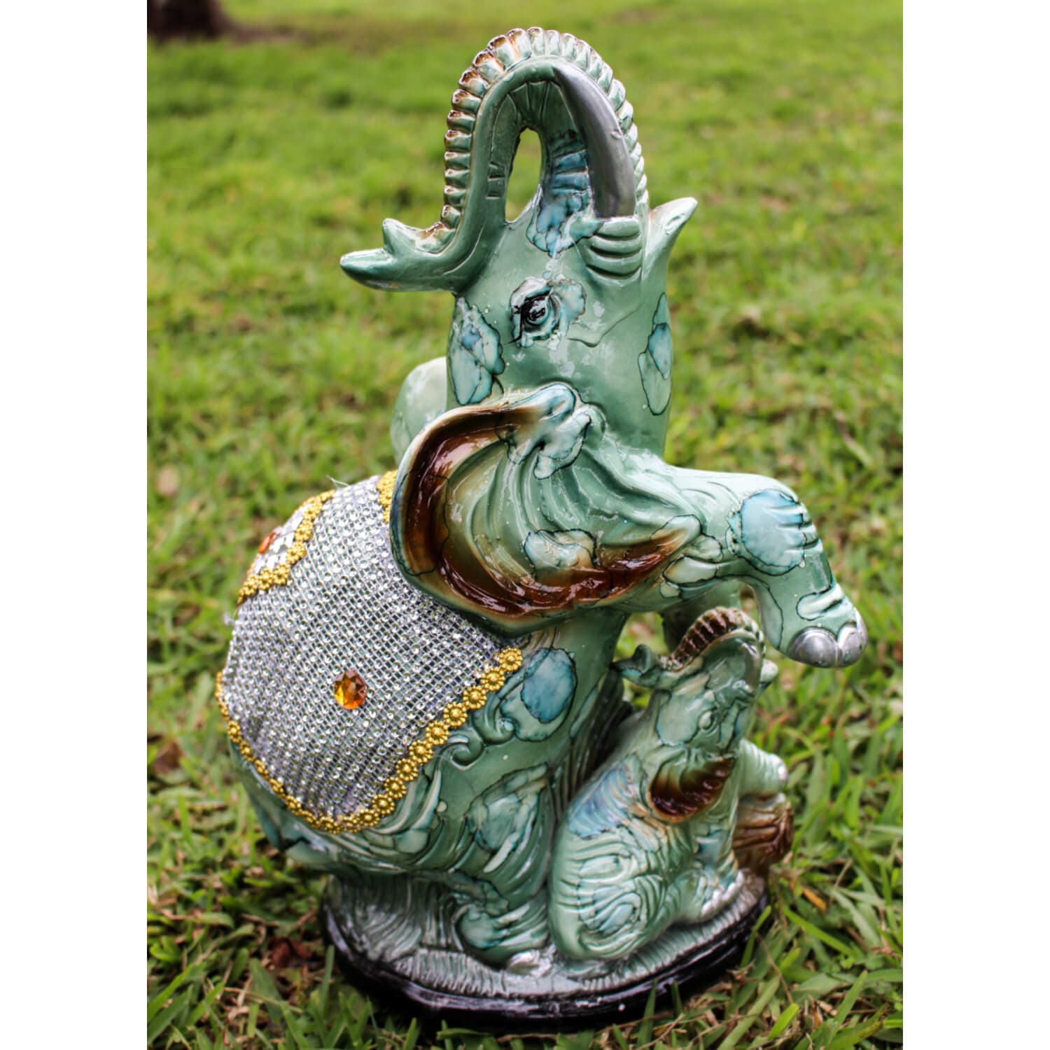 Clay Elephant Statue