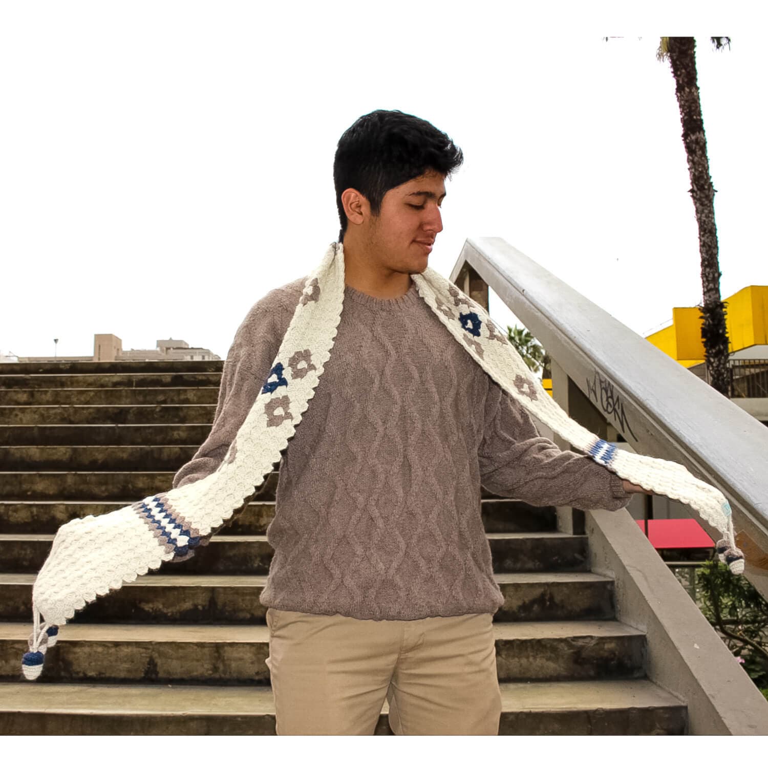 Man Baby Alpaca Scarf