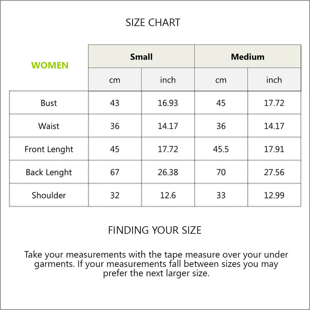 Blouse Size Chart For Women